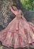 Pink viscose wedding lehenga choli 6306