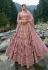 Purple viscose circular lehenga choli for wedding 6314