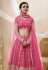 Pink georgette circular lehenga choli 301