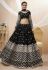 Black georgette circular lehenga choli 305