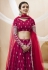 Magenta georgette circular lehenga choli 310