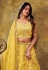 Yellow georgette circular lehenga choli 6001