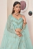 Sky blue net sequin lehenga choli 87010