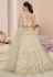 Off white net lehenga choli for women 87006