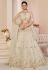 Off white net lehenga choli for women 87006