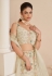 Off white net lehenga choli for women 87006