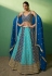 Blue georgette lehenga choli 85006