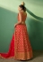 Red georgette lehenga choli 85009