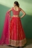 Magenta georgette lehenga choli 85001