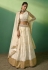 Off white georgette lehenga choli for women 85002