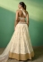 Off white georgette lehenga choli for women 85002