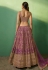 Purple georgette lehenga choli 85010