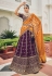 Wine viscose wedding lehenga choli 179720