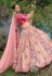 Light pink silk lehenga choli 6501