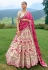 Cream silk lehenga choli for wedding 6509