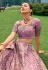 Lavender silk wedding lehenga choli 6503