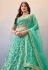 Sea green net lehenga choli 180287