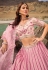 Pink georgette lehenga choli 7404