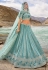 Sea green georgette lehenga choli 7408