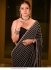 Bollywood Model Black georgette sequins designer saree