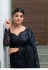 Kollywood Model Gabriella Black net sequins designer saree