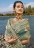 Sea Green banarasi silk wedding wear saree 7305