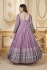 Georgette Anarkali gown dress in Lavender Pink colour 5012