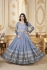 Georgette Anarkali gown dress in powder blue colour 5014