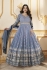Georgette Anarkali gown dress in powder blue colour 5014