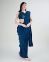 Stitched Saree with blouse in Teal blue colour KAT201