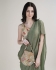 Stitched Saree with blouse in green colour KAT215