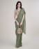 Stitched Saree with blouse in green colour KAT215