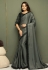 Grey konark sik designer saree with blouse SV212