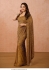 Bollywood Madhuri Dixit full sequins georgette saree in mustard color