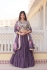 Lavender faux georgette a line lehenga choli LW7103