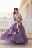 Lavender faux georgette a line lehenga choli LW7103