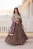 Beige faux georgette a line lehenga choli LW7103