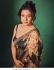 Bollywood Kajol inspired digital print black georgette saree