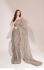 Bollywood model swarovski grey georgette saree
