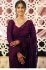 Bollywood model net Wine fancy work wedding saree