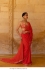 Bollywood Alia Bhatt Inspired mirror blooming georgette saree in red