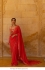 Bollywood Alia Bhatt Inspired mirror blooming georgette saree in red