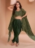 Bottle satin readymade dhoti set cape suit 5351