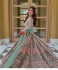 Bollywood Model Green Kasturi silk heavy wedding lehenga choli