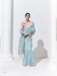 Organza Tissue Silk Saree with blouse in Skyblue color 2137