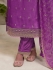 Prachi Deasi silk pakistani suit in Purple colour 68732