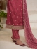 Prachi Deasi silk pakistani suit in Dusty red colour 68736