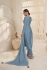 Prachi Deasi chinon pakistani suit in Blue colour 68461