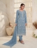 Prachi Deasi chinon pakistani suit in Blue colour 68461