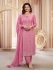 Prachi Deasi chinon pakistani suit in Pink colour 68462